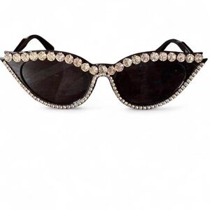 ★ Black Rhinestone Sunglasses ★